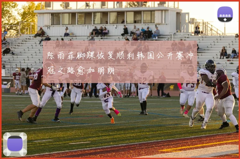 陈雨菲脚踝恢复顺利韩国公开赛冲冠之路愈加明朗